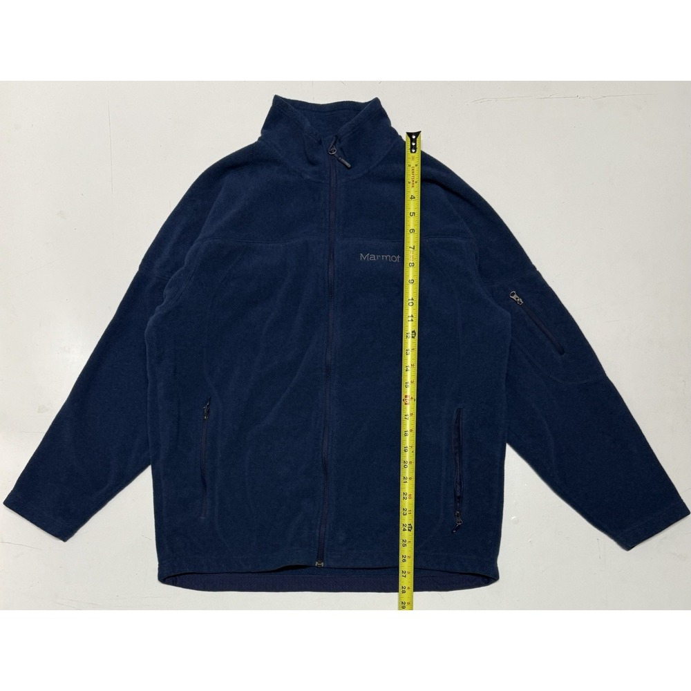 Marmot Navy Blue Fleece Full Zip Jacket Men's XL Polartec